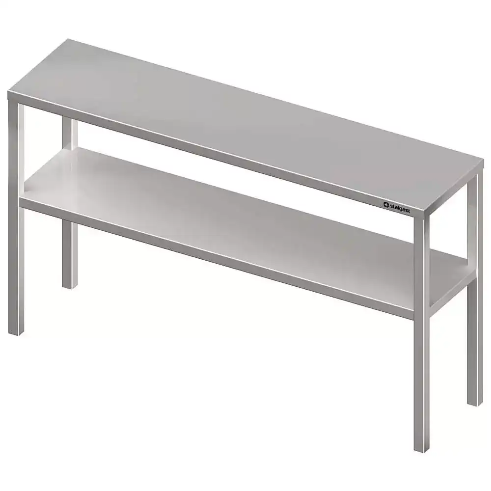Suprastructura inox cu polita pentru mese de lucru