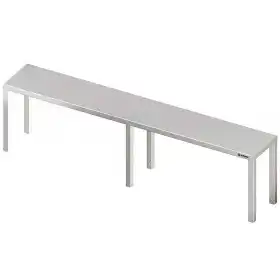 Suprastructura inox cu polita pentru mese de lucru