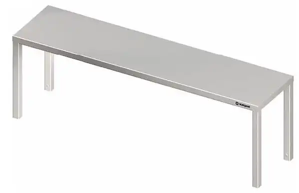 Suprastructura inox cu polita pentru mese de lucru