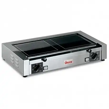Panini/Contact grill din sticla ceramica