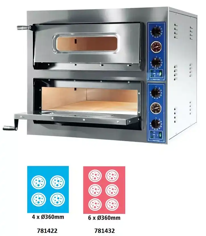 Cuptor pentru pizza X-Line-2 compartimente