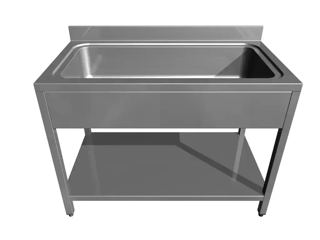 Spalator vase mari, cuva 1660 x 500 x 370h, cu polita