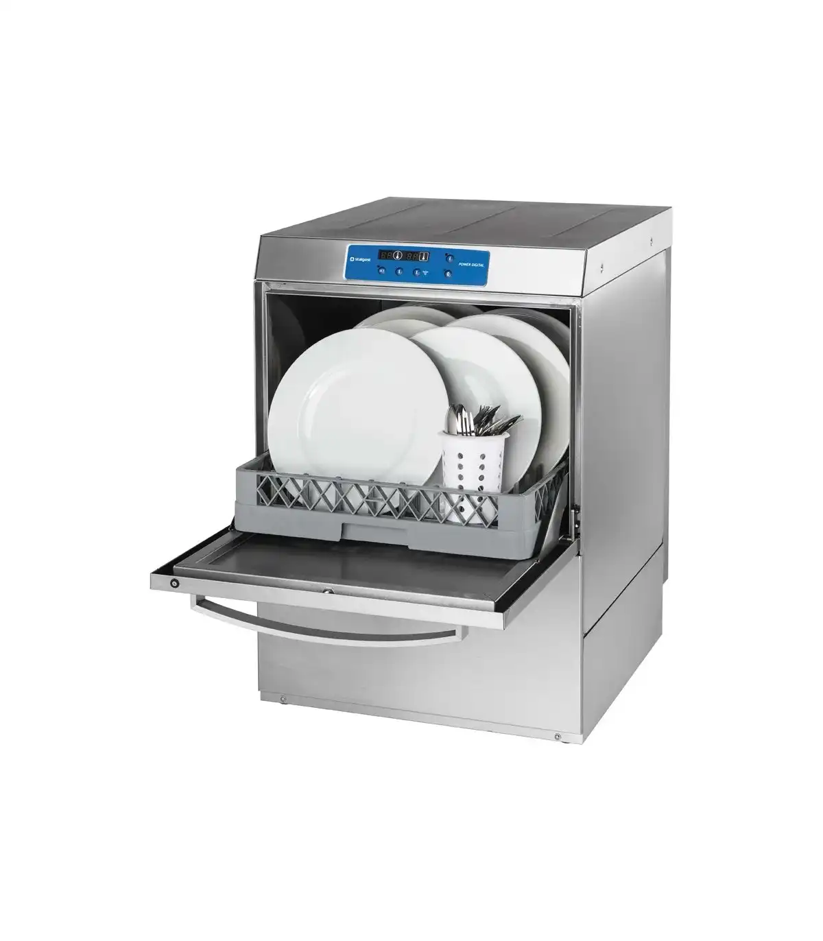 Masina de spalat vesela universala cu agent de clatire si pompa de detergent si pompa de scurgere