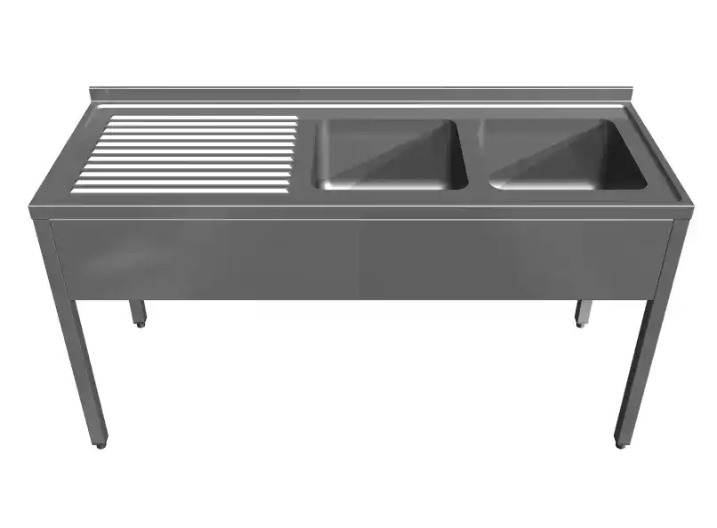 Spalator ECO 2 cuve 400 x 500 x 250h, picurator stanga, fara polita