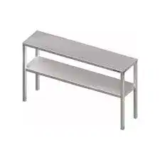 Suprastructura inox cu polita pentru mese de lucru