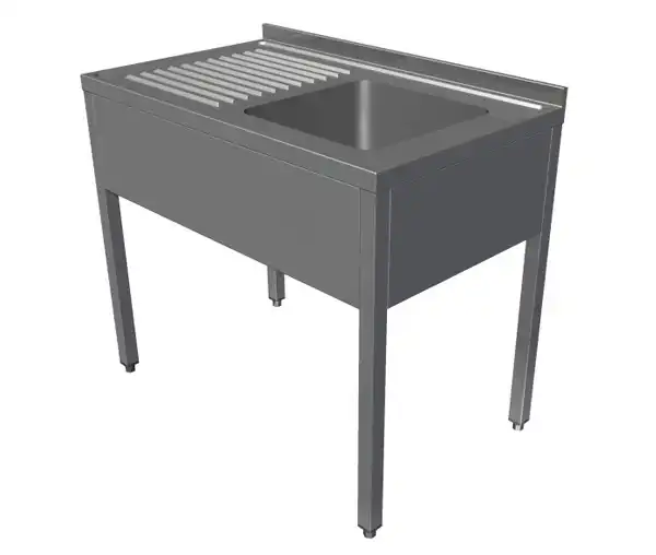 Spalator ECO 1 cuva 400 x 500 x 250h, picurator stanga, cu polita