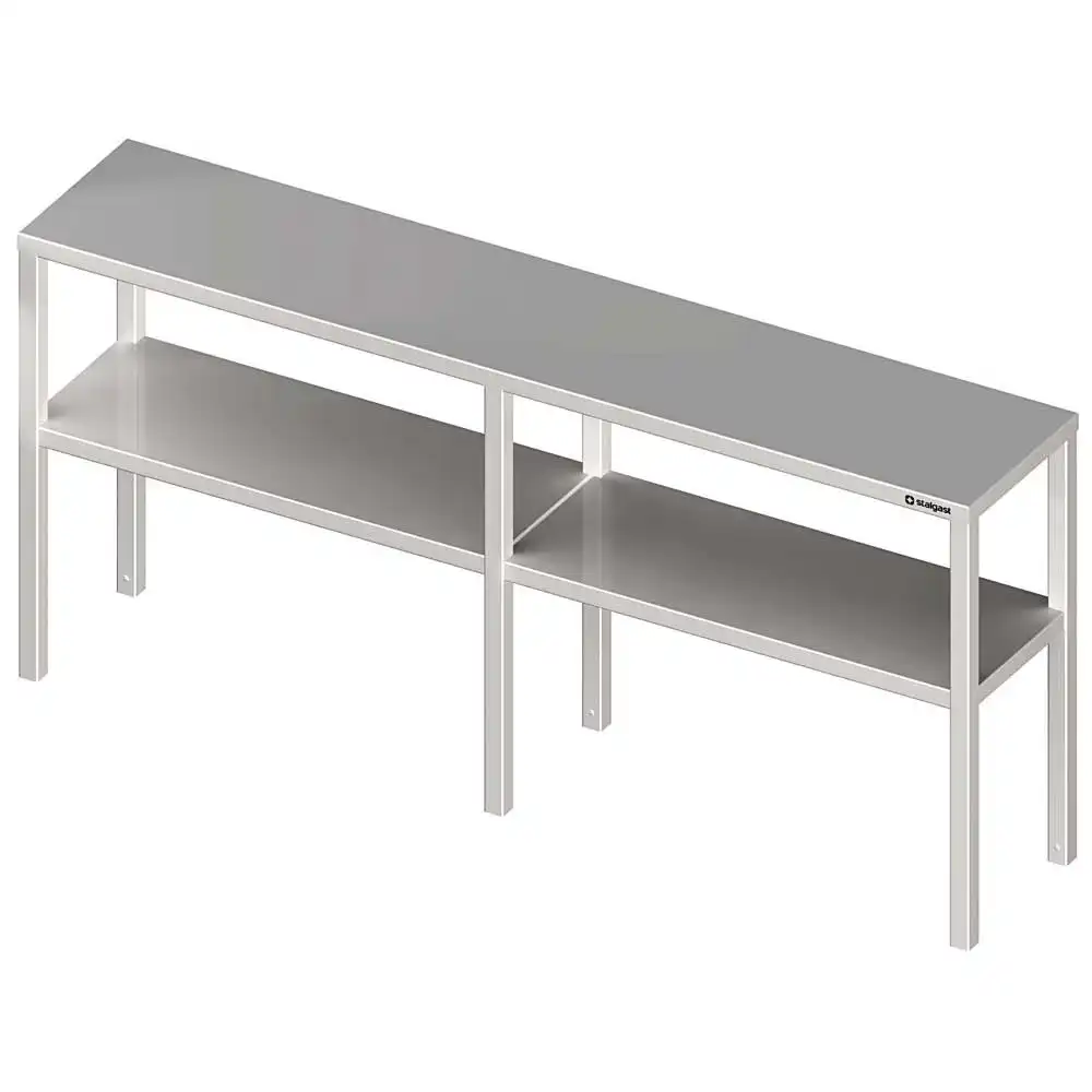 Suprastructura inox cu polita pentru mese de lucru