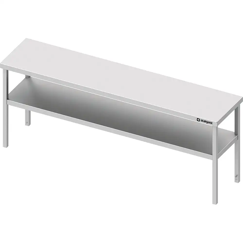 Suprastructura inox cu polita pentru mese de lucru